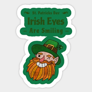 Irish eyes are smiling! Sticker